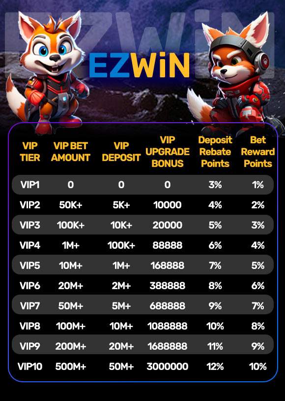 VIP System and Rewards Details